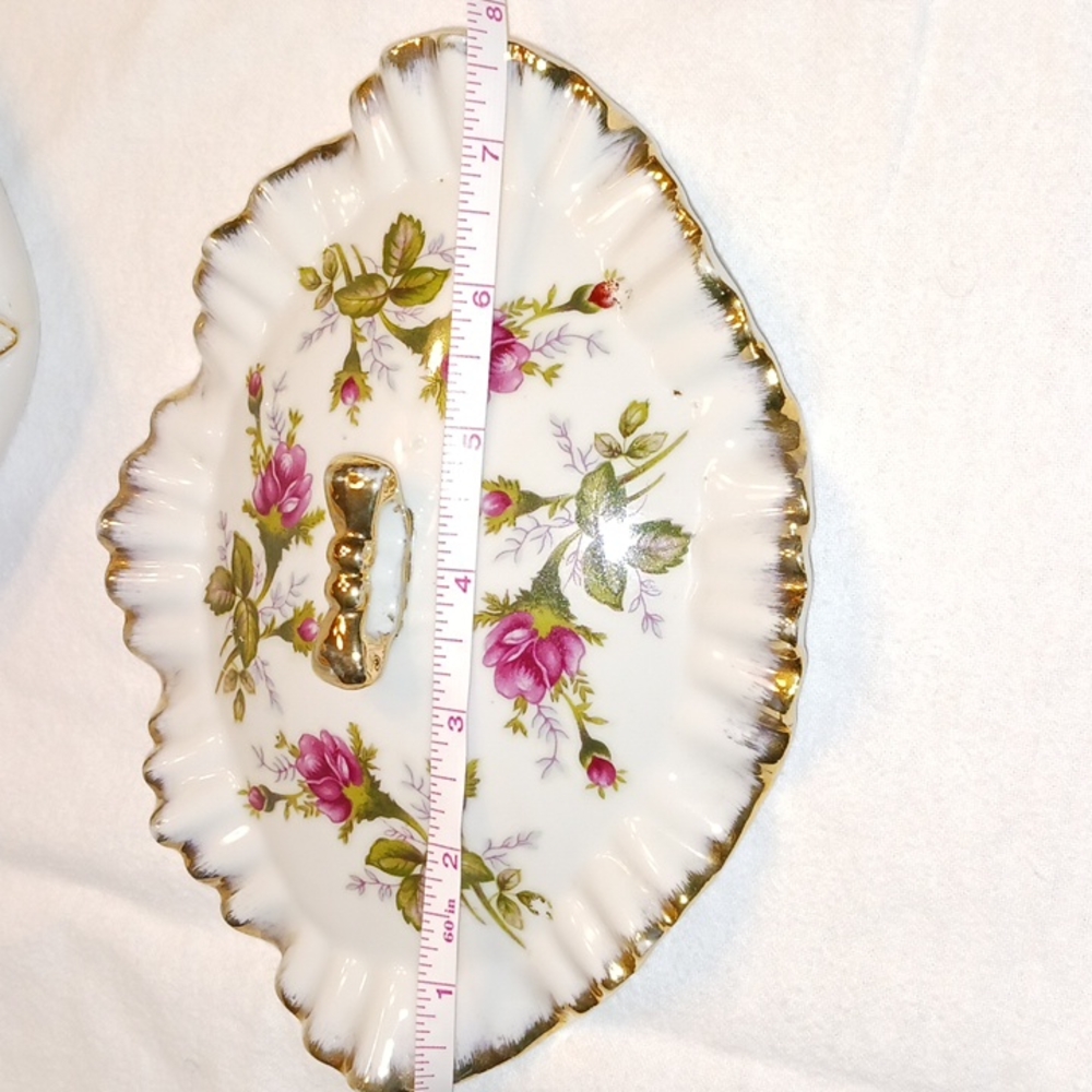 Moss Rose Ruffled Trinket Box - Picture 8 of 11